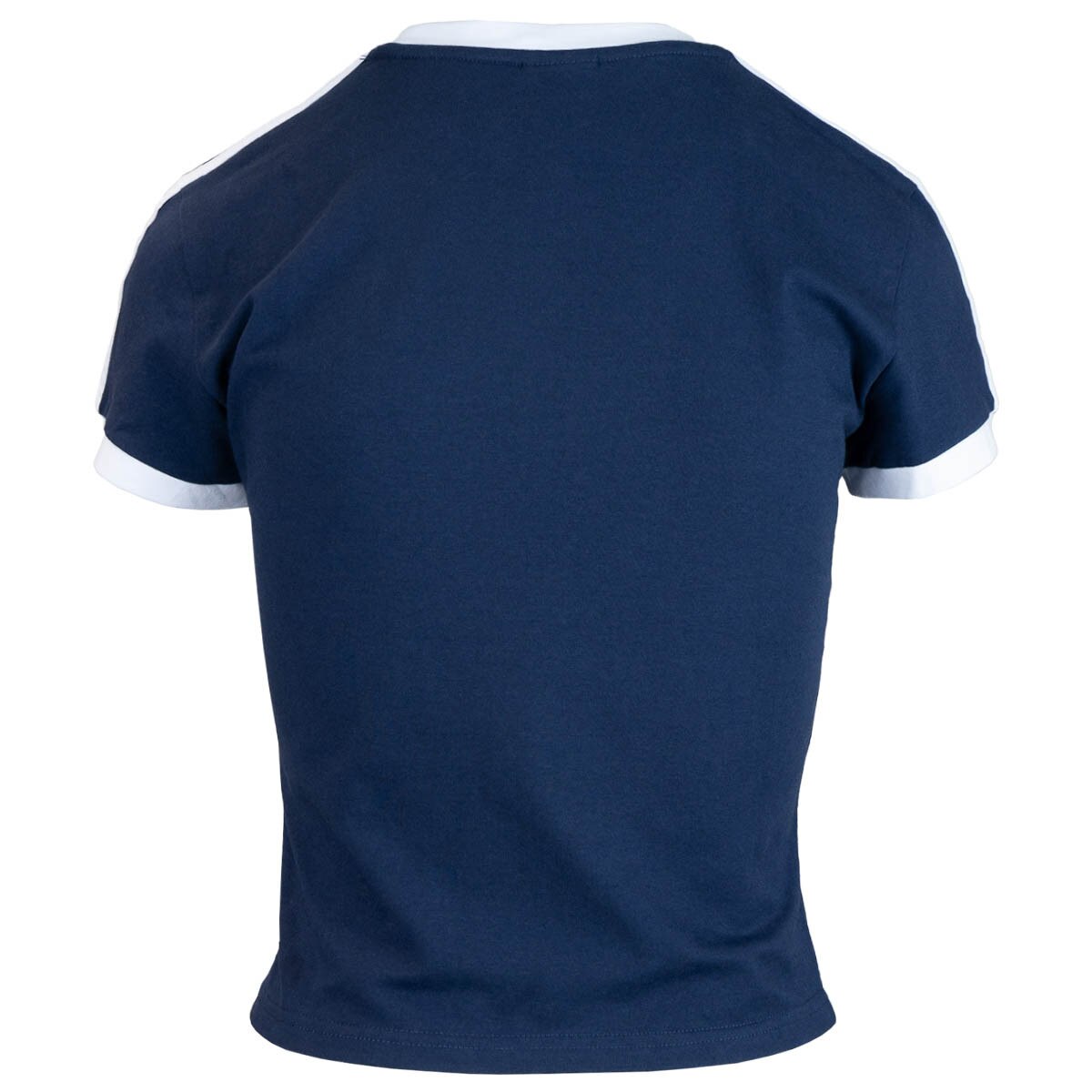 Women's utah state 88 cropped goalie navy baby t-shirt